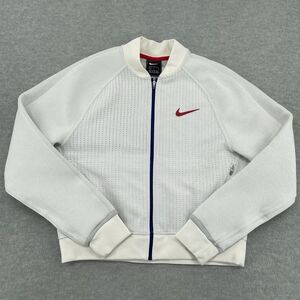 Nike Tech Fleece Jacket Women's Medium White Zip Up Bomber Team USA Olympics